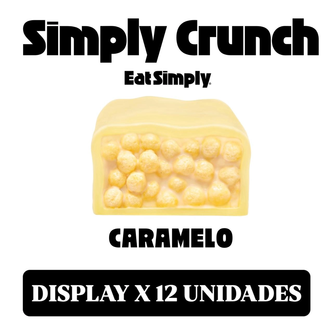 Display - Simply Crunch Barra de Proteína Sabor Caramelo (12x45g)